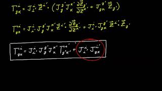 Video 29 - Christoffel Symbol Transformation