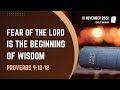 Proverbs 9:10-12 | Fear Of The Lord Is The Beginning Of Wisdom | Daily Manna