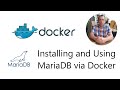 Create a Docker MariaDb Database with Visual Studio Code and Remote Development SSH.