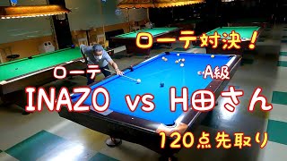 ローテINAZO vs A級 H田さんとのローテ(120点)対決！