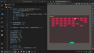 ASMR Programing Breakout Game with HTML, CSS and JavaScript