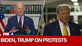 Joe Biden, Donald Trump address college protests nationwide