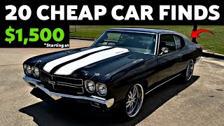 Unearthing Legendary Prices: 20 Classic Cars For Sale Under $10,000