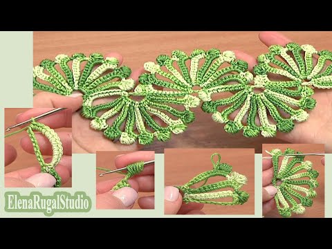 Double Sided Large Shells Crochet Lace