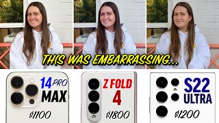 Unbiased 14 Pro Max vs Z Fold 4 vs S22 Ultra Camera Test
