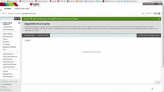 Export Blackboard Course
