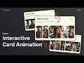 Interactive Card Animation in  Figma - For Beginners