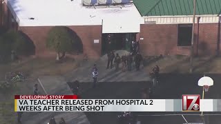 Teacher out of hospital after shooting by Virginia student at school