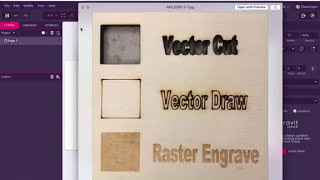 How to design for a CNC Laser cutter using Gravit Designer (Corel Vector)