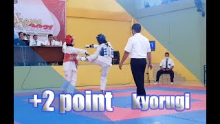 2 POINTS IN TAEKWONDO KYORUGI