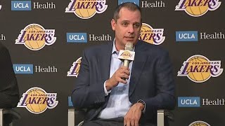 LA Lakers head coach Frank Vogel responds to criticism of its roster