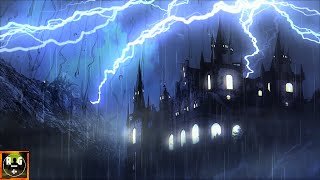 Epic Castle Thunderstorm | Rain, Wind, Loud Thunder & Lightning, with Sounds of Crows and Wolves
