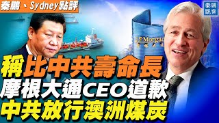 摩根大通CEO打賭會比中共壽命更長，後公開道歉，但曾預言美國金融危機的華爾街之王，真的錯了嗎？天寒地凍面前，中共低頭，首次為澳大利亞煤炭放行 | 秦鵬觀察 11/24 | 新唐人電視台