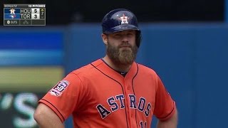 HOU@TOR: Gattis finds the gap to double in a pair