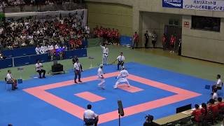 2019年IH 空手道 男子 団体組手 2回戦 京都外大西（京都） × 拓殖大学紅陵（千葉）