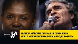 Francia Márquez dice que le ofrecieron ser la vicepresidenta de Fajardo; él lo niega