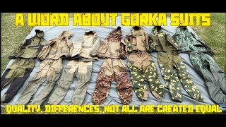 A Word about Russian Gorka Suits - Quality, Differences, Not all created equal