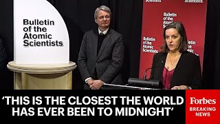 JUST IN: Bulletin Of The Atomic Scientists Announce New Setting For Doomsday Clock