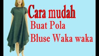 waka waka Shakira  ||#belajarpolabaju #poladasarbajuwanita #belajarpola || pola bluse waka waka