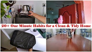 25 1-min Tidy Habits for a Clean Home 🏠 | Don't Miss No.18