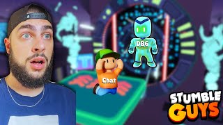 1v1 My Chat on the NEW Block Dash Rush Map in Stumble Guys!!