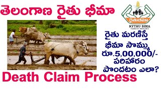 Telangana Rythu Bheema Death Claim Process!రైతు భీమా పరిహారం! How to Claim Rythu Bheema Telangana