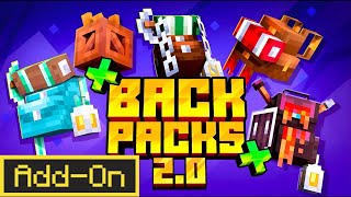 I Tried the NEW Backpack++ 2.0 Addon... and It’s INSANE! (Minecraft Bedrock)