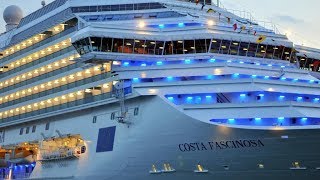 Cruise Costa Fascinosa HD 1080p Suite cabin Mediterranean sea cruise