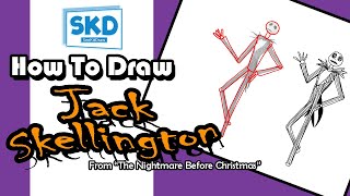 How To Draw Jack Skellington From "The Nightmare Before Christmas" (Fan Art)