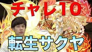 【パズドラ】今月もチャレ１０に転生サクヤでLUKAが挑む！