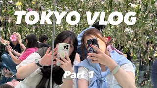 【Vlog】ちいと初めての遠出！3泊4日の東京旅行Part 1🗼オムライスからチームラボまで❣️