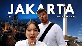 Indonesia vlog 🇮🇩 |Canadian bf first impression of Jakarta, what I eat (Indo food), trip back home