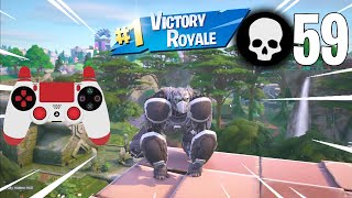 (Fortnite Season 3) 59 Elimination Solo vs Squads Building Wins Full Gameplay