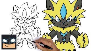 How To Draw Zeraora | Pokemon