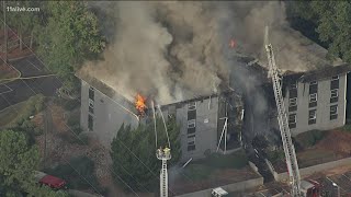 Massive fire at DeKalb apartment building