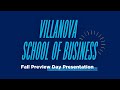 Villanova School of Business - Fall Preview Day 2024