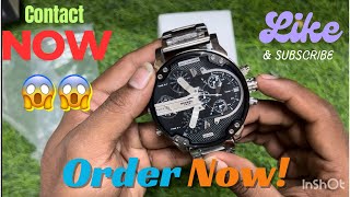 Diesel Bog Daddy Unboxing And Review | Diesel big daddy packing video and how to use diesel watch