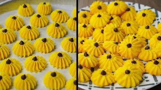 Custard Cookies Bites | Mini Custard Cookies Recipe | No Egg No Oven Cookies Recipe | Yummy