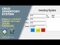 CRUD Inventory System using Python GUI tkinter