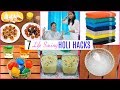 7 LIFE Saving HOLI Hacks for KITCHEN & HOME |  CookWithNisha