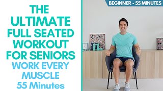 Whole Body Seated Exercises For Seniors - 55 Minutes, Beginner - Exercise Every