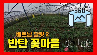 360VR 【5.7K】 #126 🇻🇳베트남여행 | 달랏2 - 반탄 꽃마을 (컨트리사이드 투어1) [Insta360 ONE X]