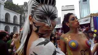 XXII Marcha del Orgullo LGBTIQ, 2013 - Drag queen y travestis con body painting