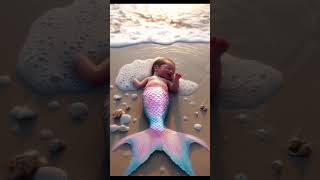 A Baby Mermaid’s Heartwarming Reunion 🧜‍♀️✨ | A Tale of Love and Rescue  #mermaid #sea