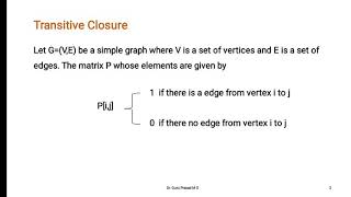 Module 4 : Warshall's Algorithm - Dynamic Programming