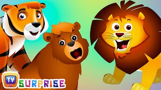 Surprise Eggs Nursery Rhymes Toys | Wheels On The Bus | Wild Animals and Animal Sounds | ChuChu TV