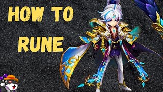 How To Rune Haegang  (Water Art Master)  Summoners War