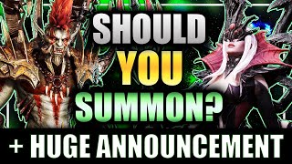 Aracha \u0026 Sargak - SHOULD YOU SUMMON? Answer for Each Spender Type  + MAJOR WEBSITE ANNOUNCEMENT #WoR