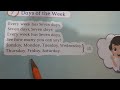 Days of the week | jr kg rhyme | pre-primary | Vikas apple book B