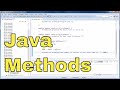 Java Programming Tutorial - 01 - Introduction To Methods